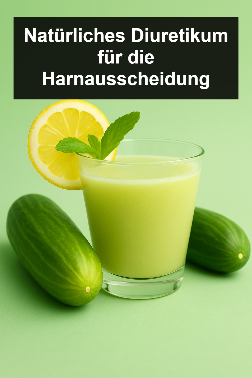 Gurken-Zitronen-Saft, der Sie begeistern wird