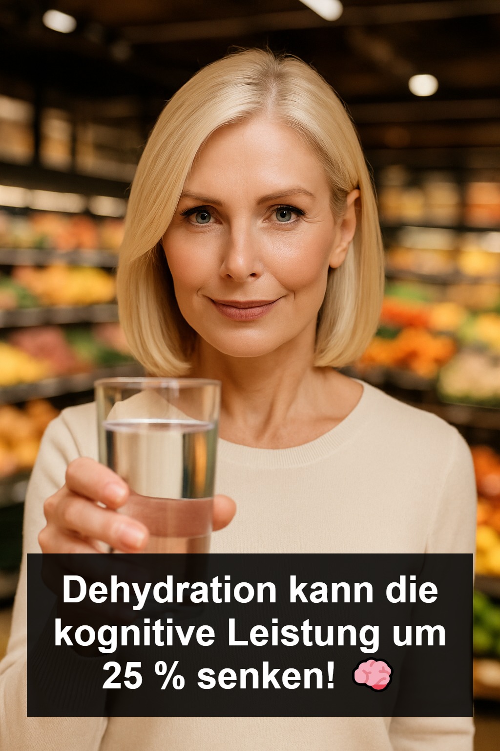 Warten Sie nicht auf den Durst!