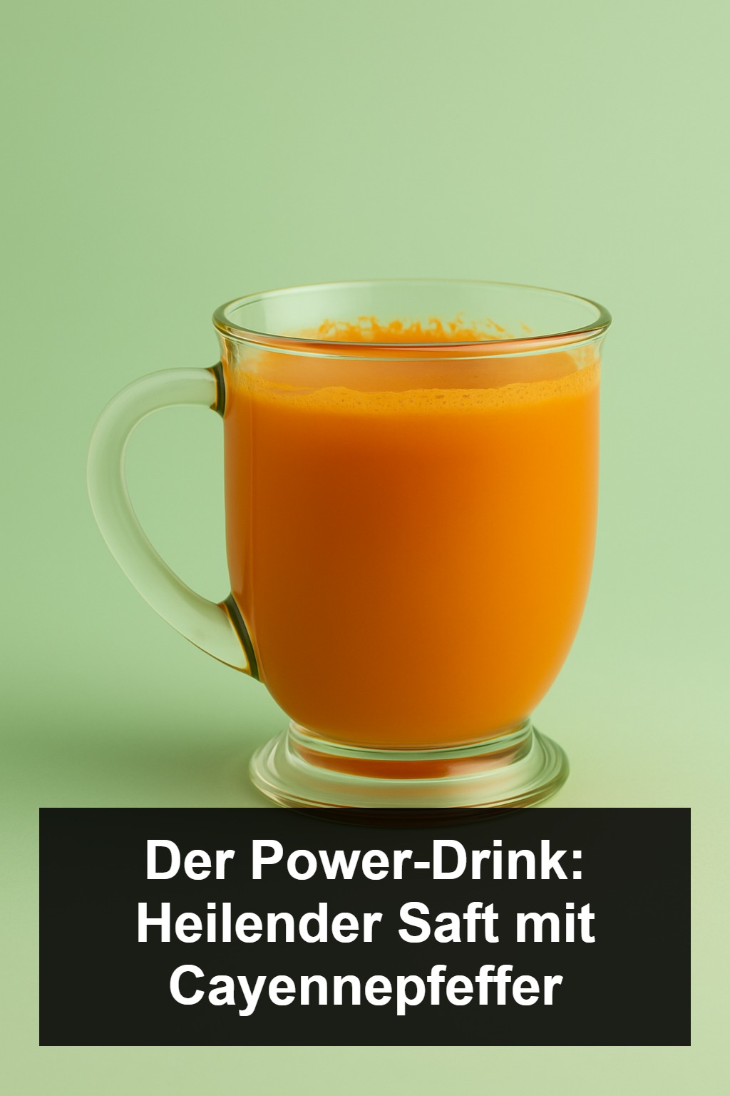 Saft mit Cayennepfeffer, der den Stoffwechsel ankurbelt
