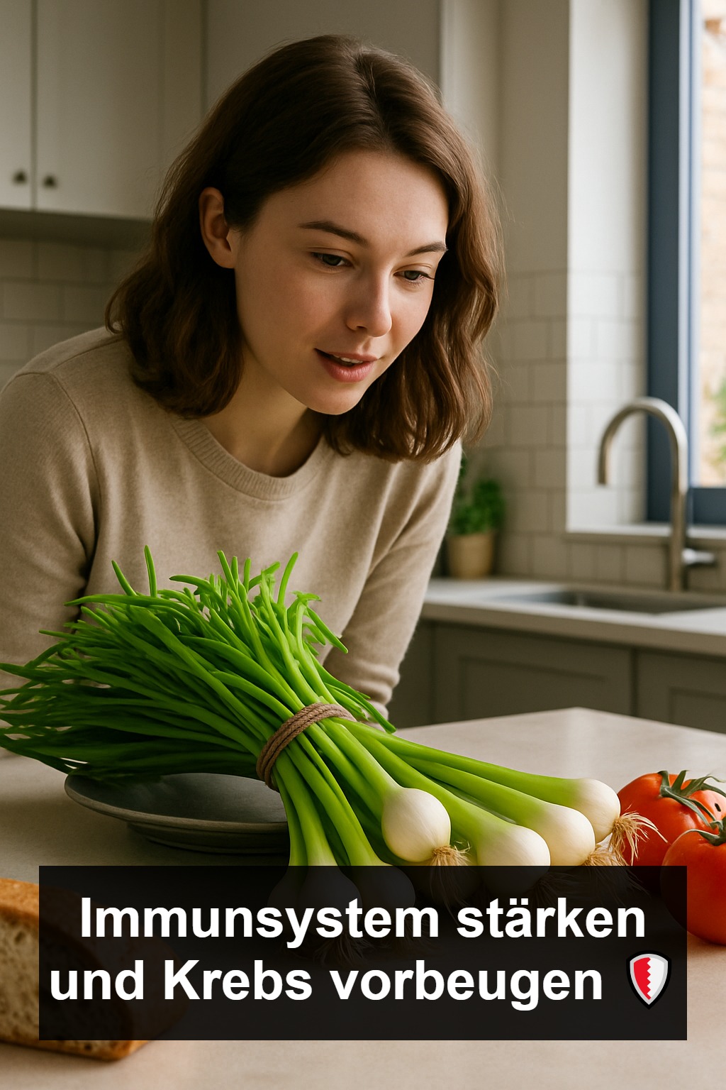 Junge Zwiebel, ein Schatz an Vitaminen und Mineralstoffen
