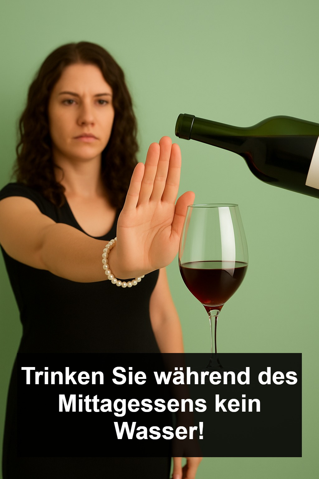 Warum Wein zum Mittagessen ja, Wasser aber nicht?