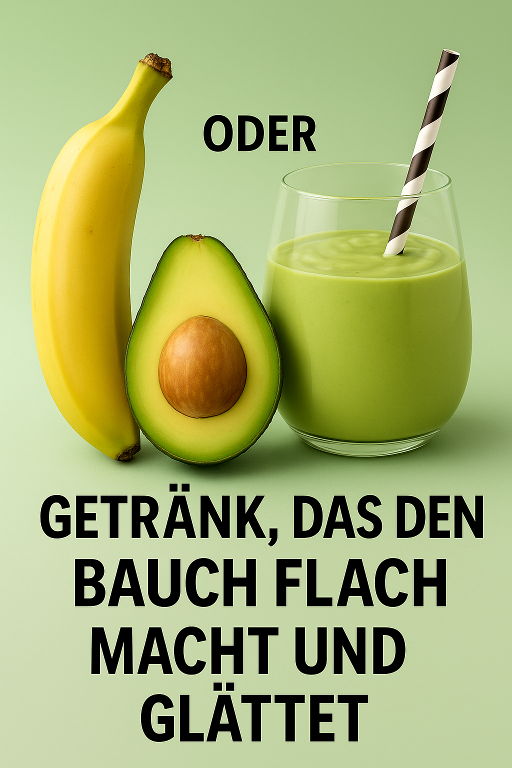 Getränk, das den Bauch flach macht und glättet