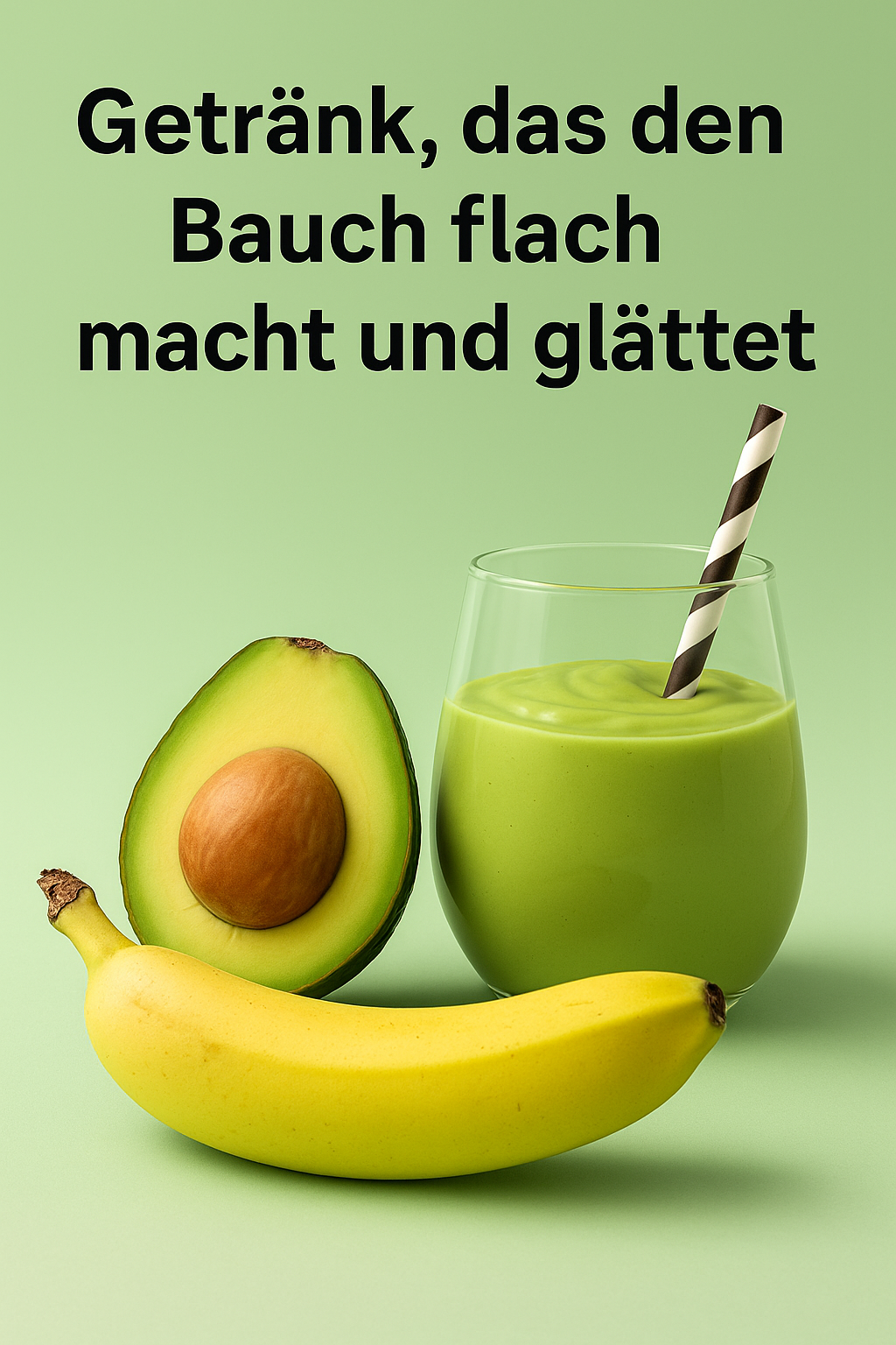 Getränk, das den Bauch flach macht und glättet