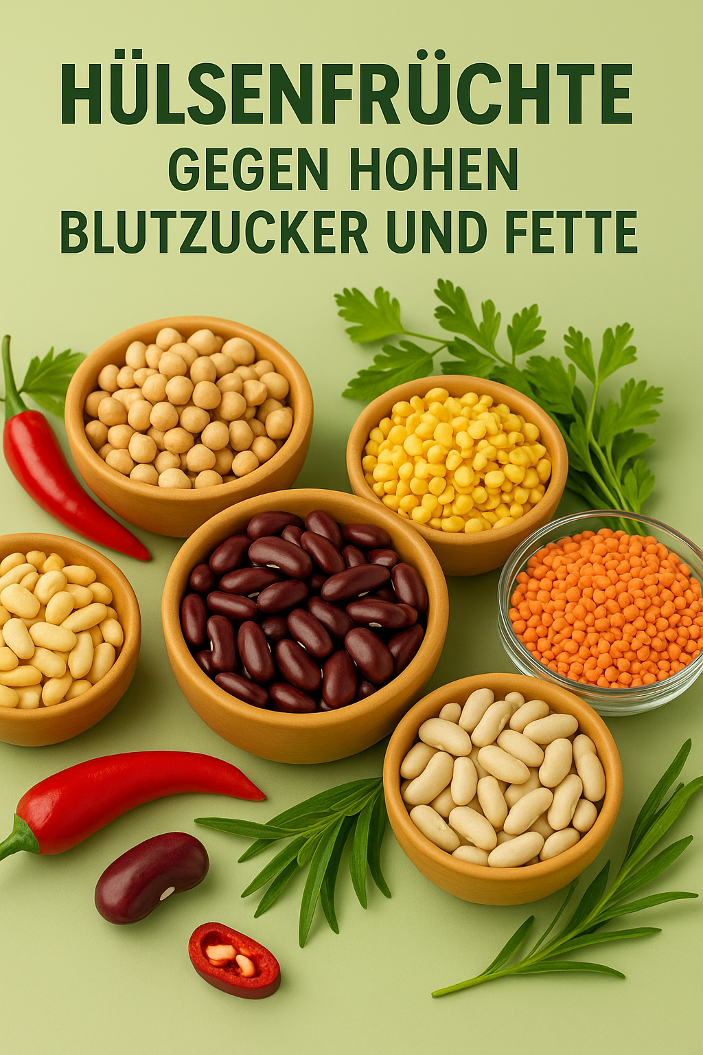 Hülsenfrüchte gegen hohen Blutzucker und Fette