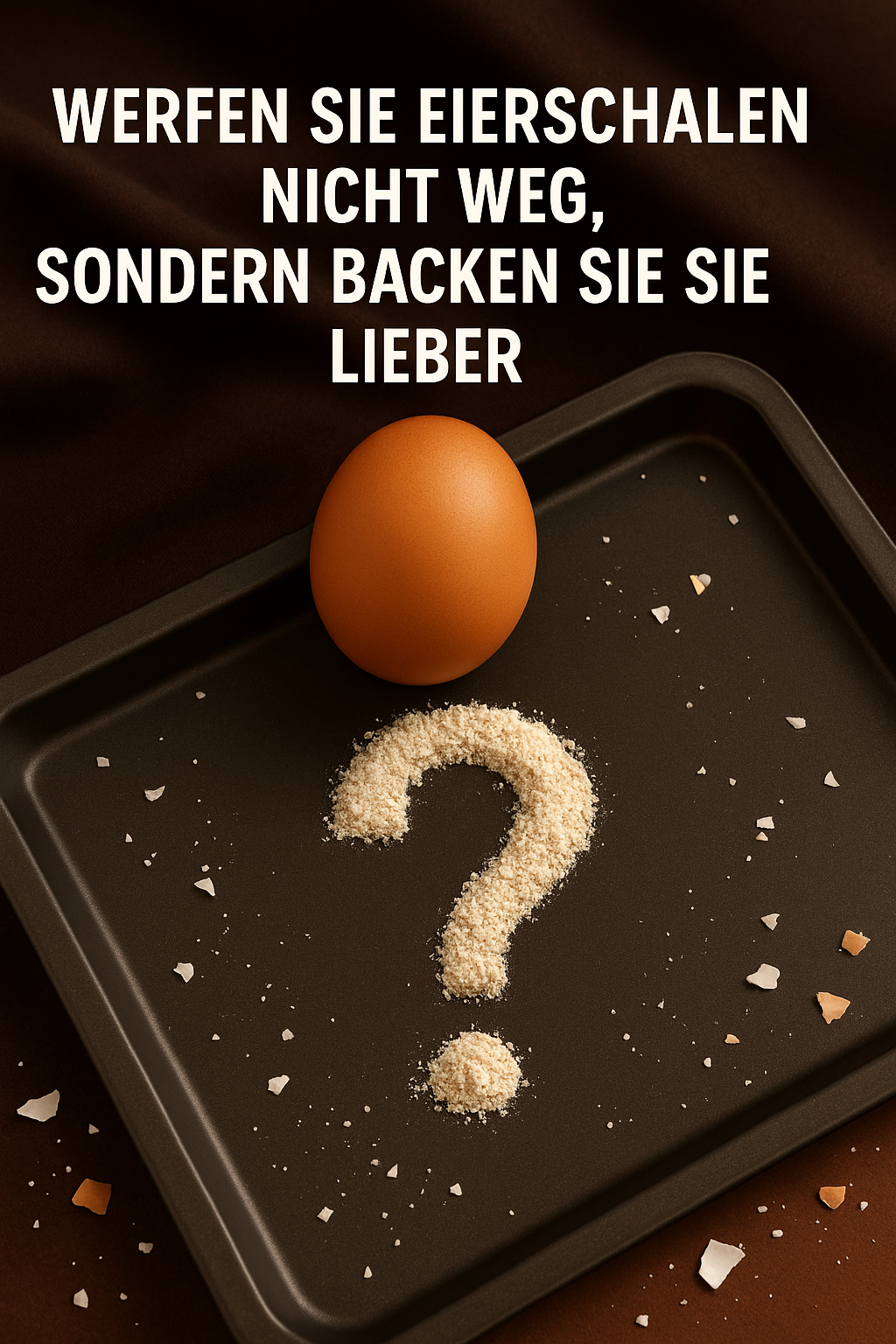 Werfen Sie Eierschalen nicht weg, sondern backen Sie sie lieber