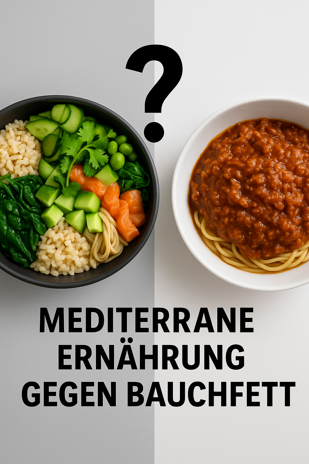 Mediterrane Ernährung gegen Bauchfett