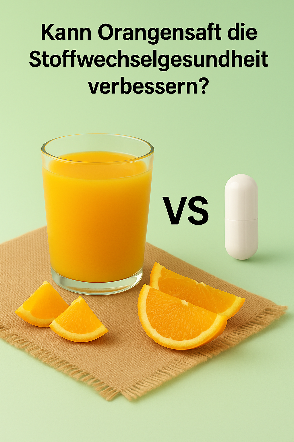 Kann Orangensaft die Stoffwechselgesundheit verbessern?