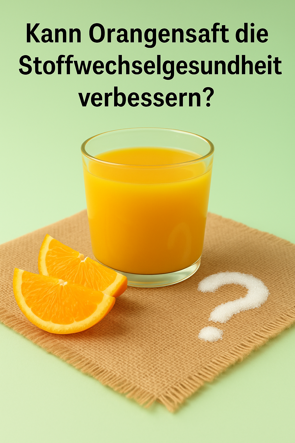 Kann Orangensaft die Stoffwechselgesundheit verbessern?