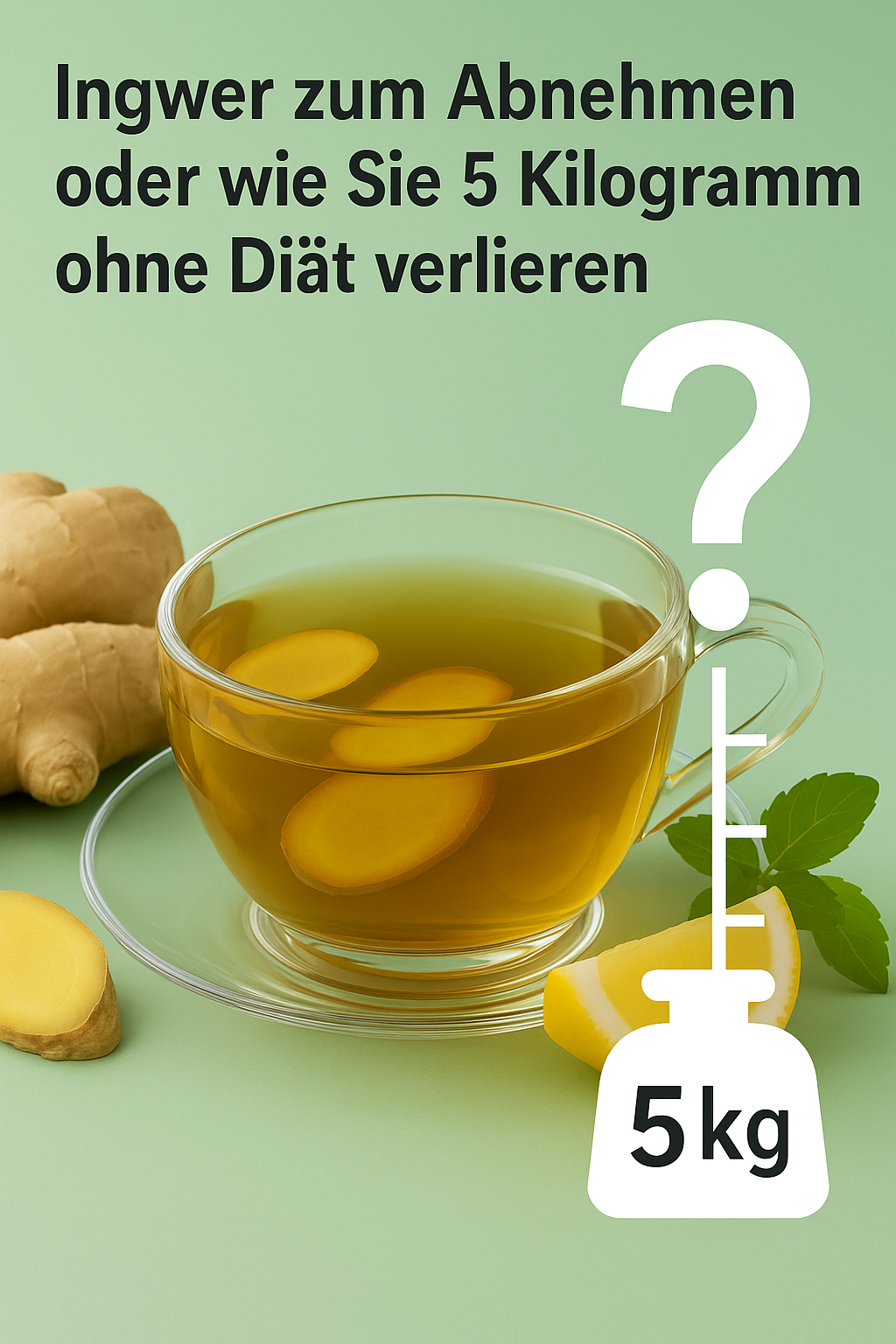 Ingwer zum Abnehmen oder wie Sie 5 Kilogramm ohne Diät verlieren