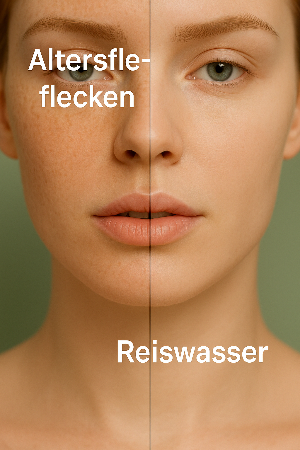 Ein einfaches Rezept, wie man Altersflecken mit Reiswasser entfernt
