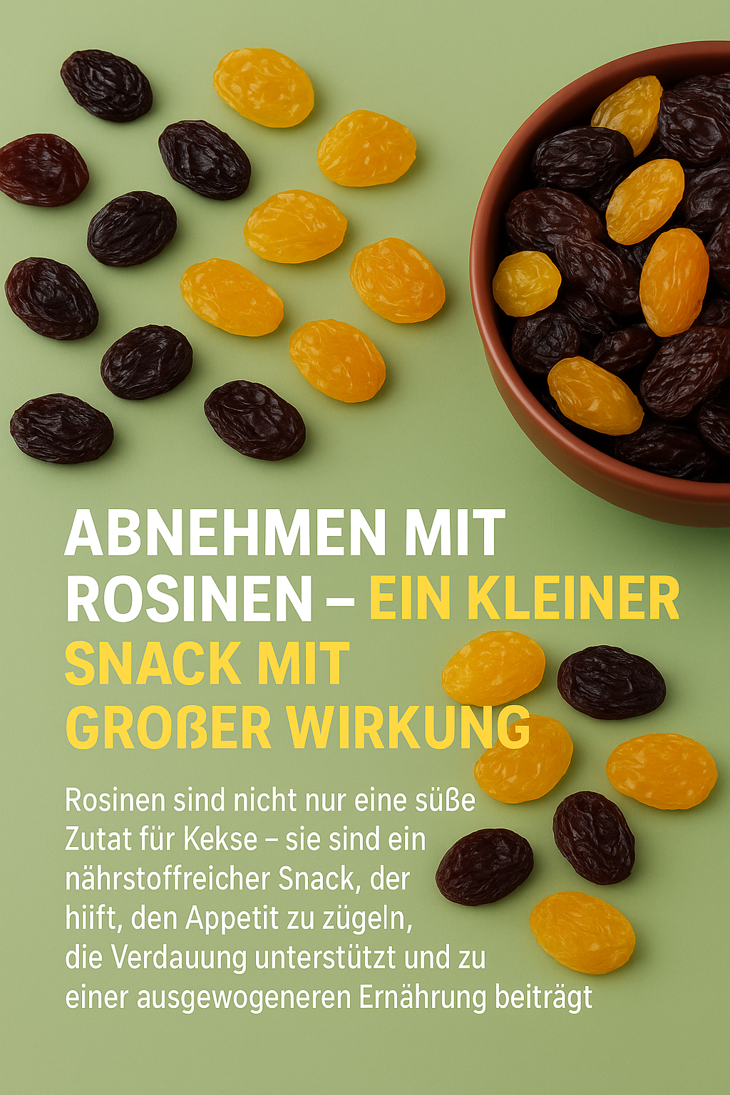 Abnehmen mit Rosinen – ein kleiner Snack mit großer Wirkung