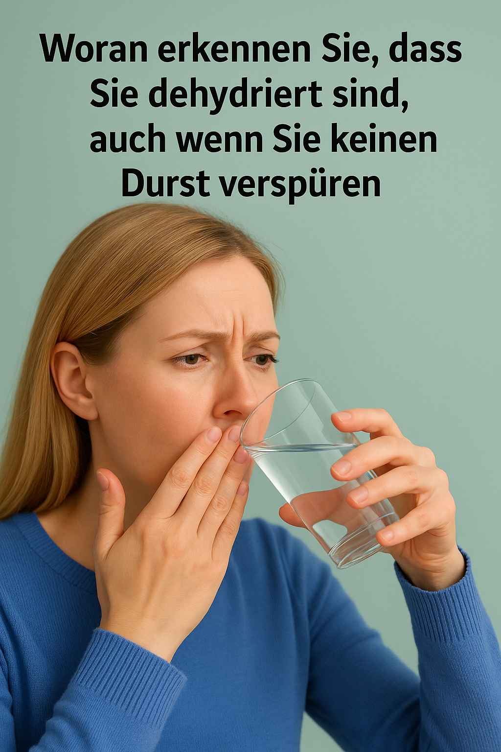 Woran erkennen Sie, dass Sie dehydriert sind, auch wenn Sie keinen Durst verspüren