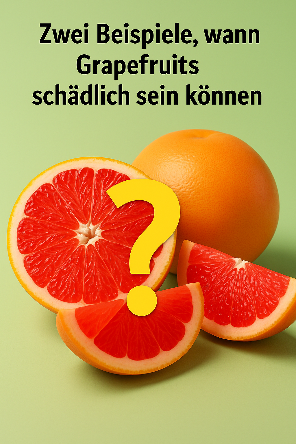 Zwei Beispiele, wann Grapefruits schädlich sein können