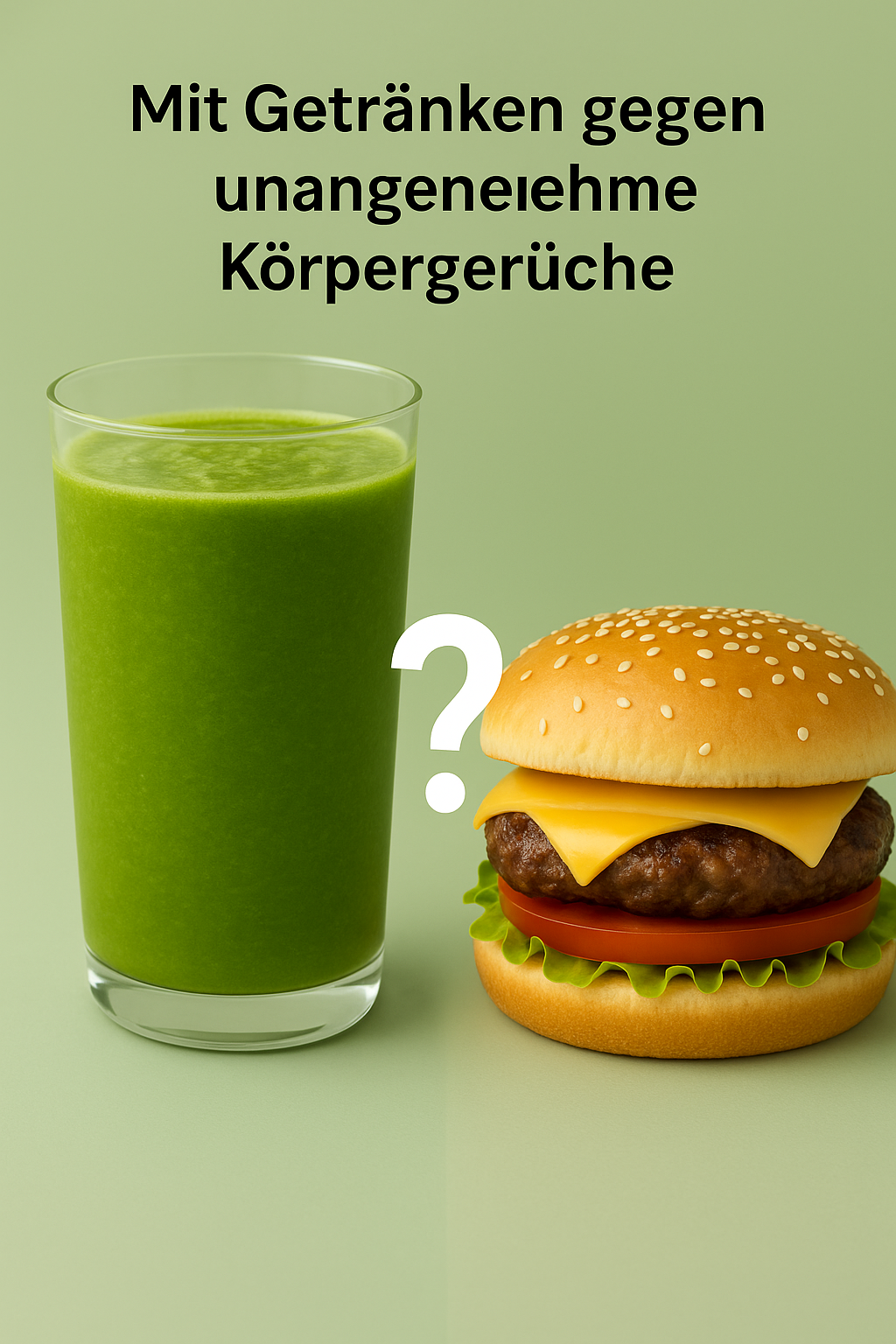 Mit Getränken gegen unangenehme Körpergerüche