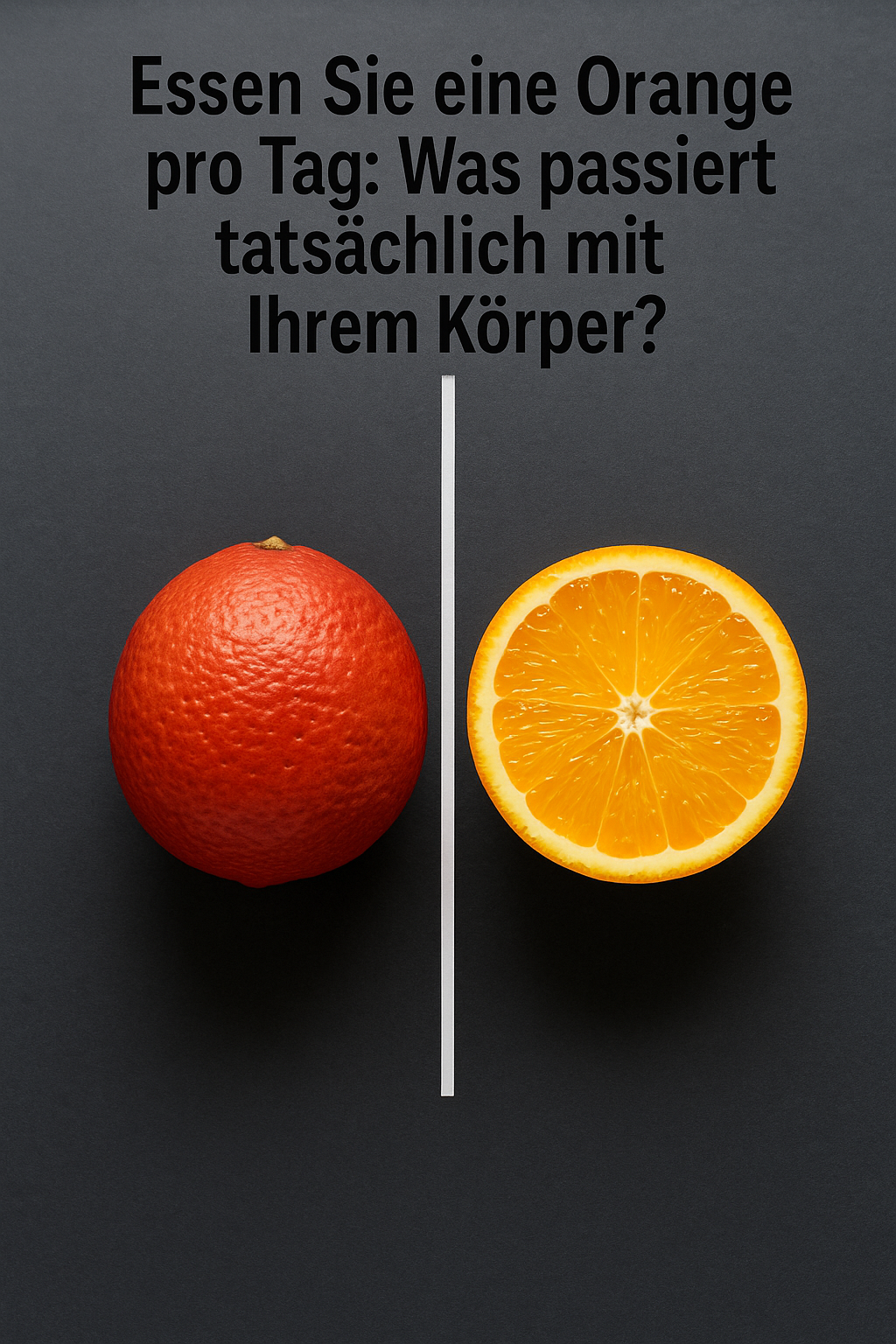 Essen Sie eine Orange pro Tag: Was passiert tatsächlich mit Ihrem Körper?
