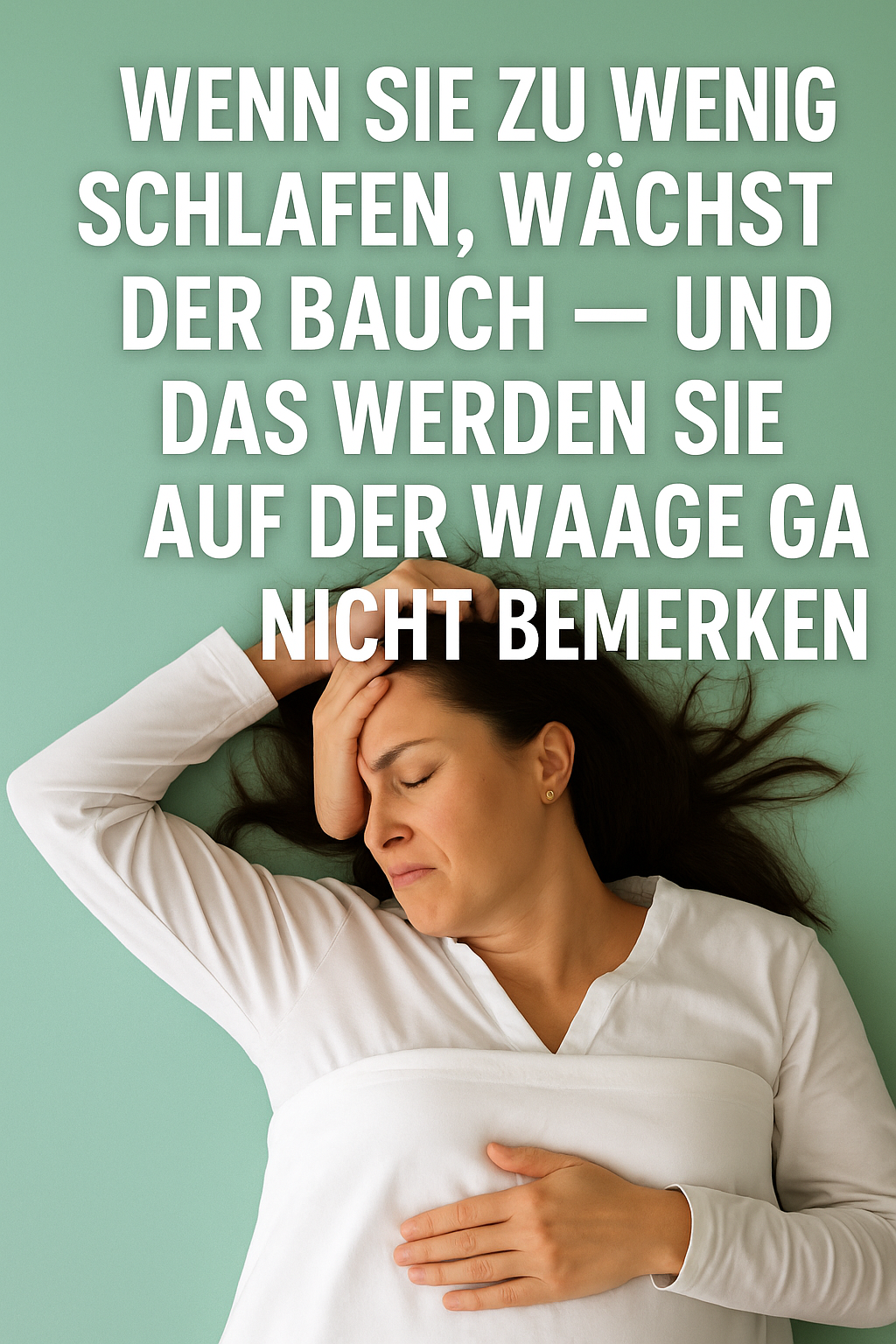 Wenn Sie zu wenig schlafen, wächst der Bauch – und das werden Sie auf der Waage gar nicht bemerken