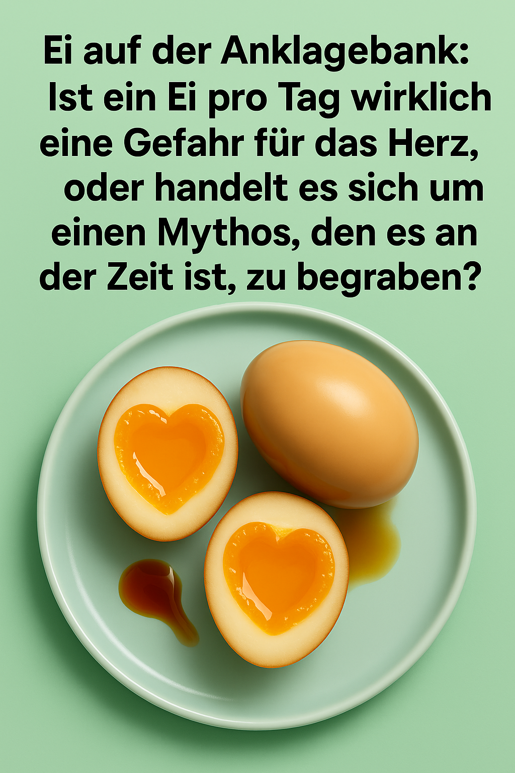 Ei auf der Anklagebank: Ist ein Ei pro Tag wirklich eine Gefahr für das Herz, oder handelt es sich um einen Mythos, den es an der Zeit ist, zu begraben?