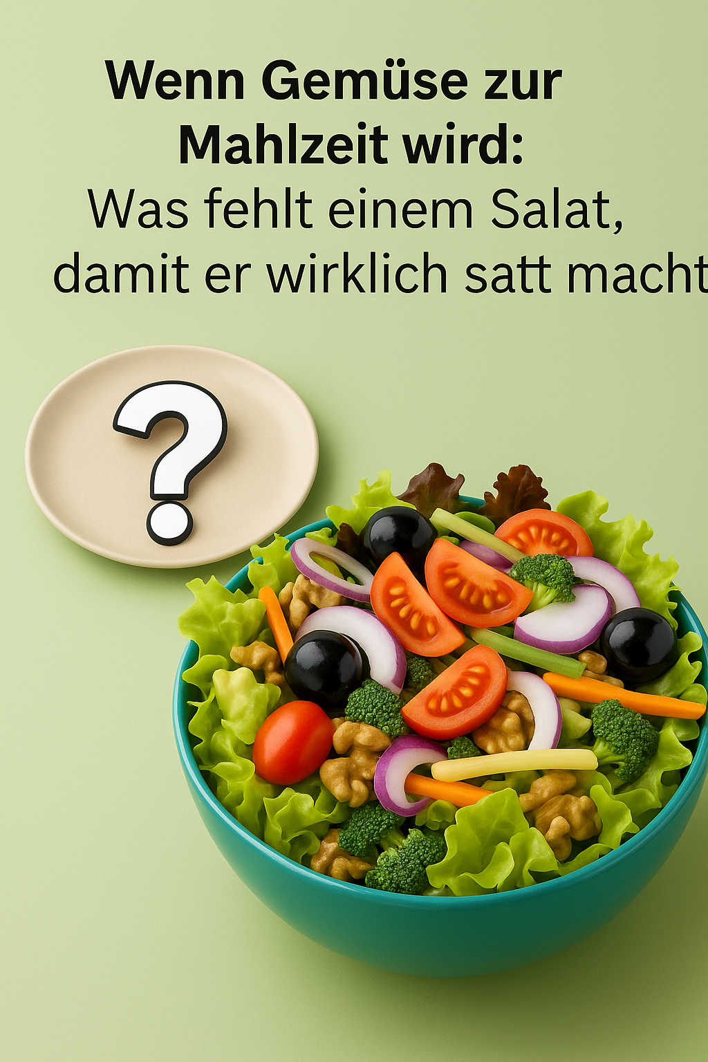 Wenn Gemüse zur Mahlzeit wird: Was fehlt einem Salat, damit er wirklich satt macht