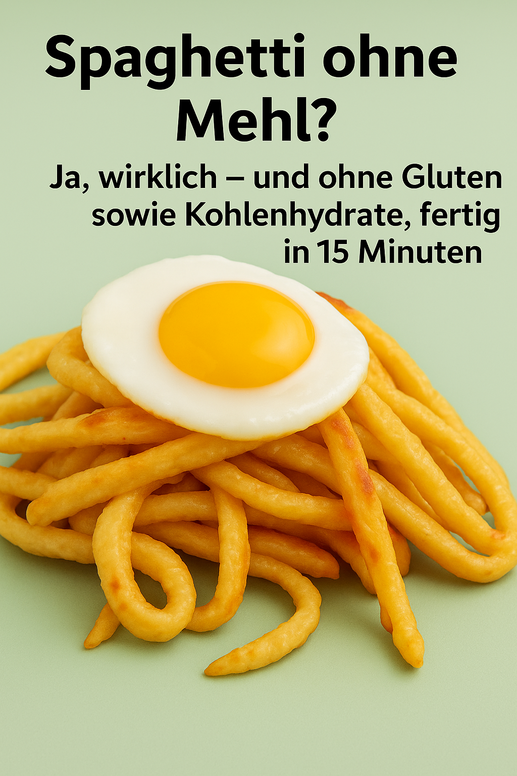 Spaghetti ohne Mehl? Ja, wirklich - und ohne Gluten sowie Kohlenhydrate, fertig in 15 Minuten