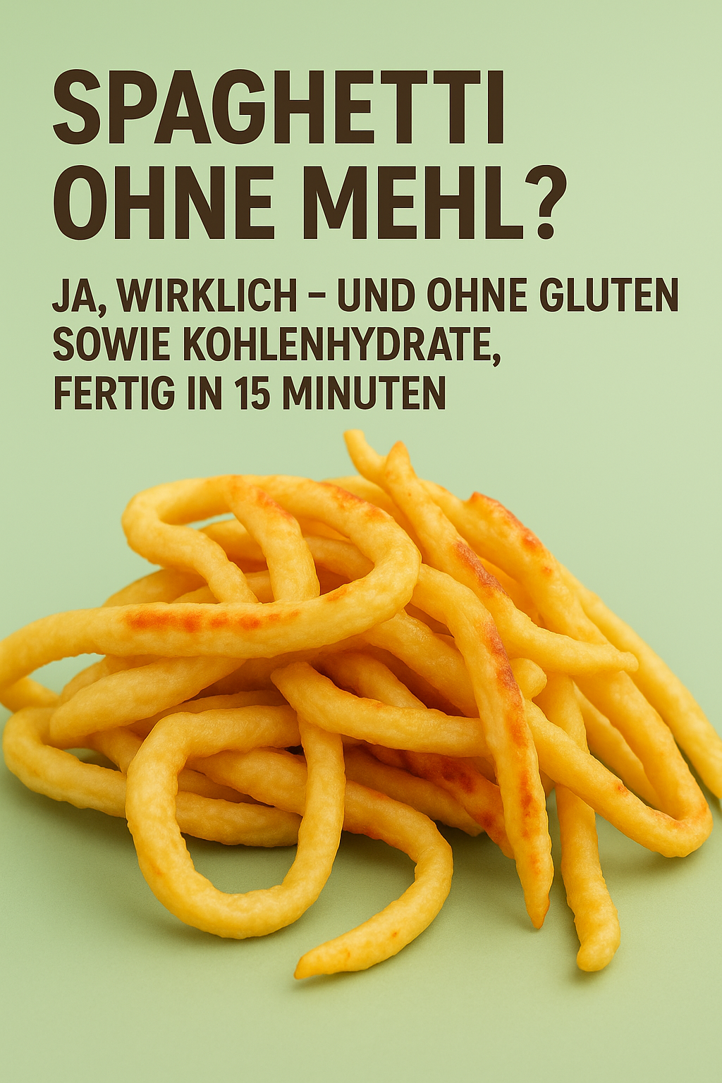 Spaghetti ohne Mehl? Ja, wirklich - und ohne Gluten sowie Kohlenhydrate, fertig in 15 Minuten