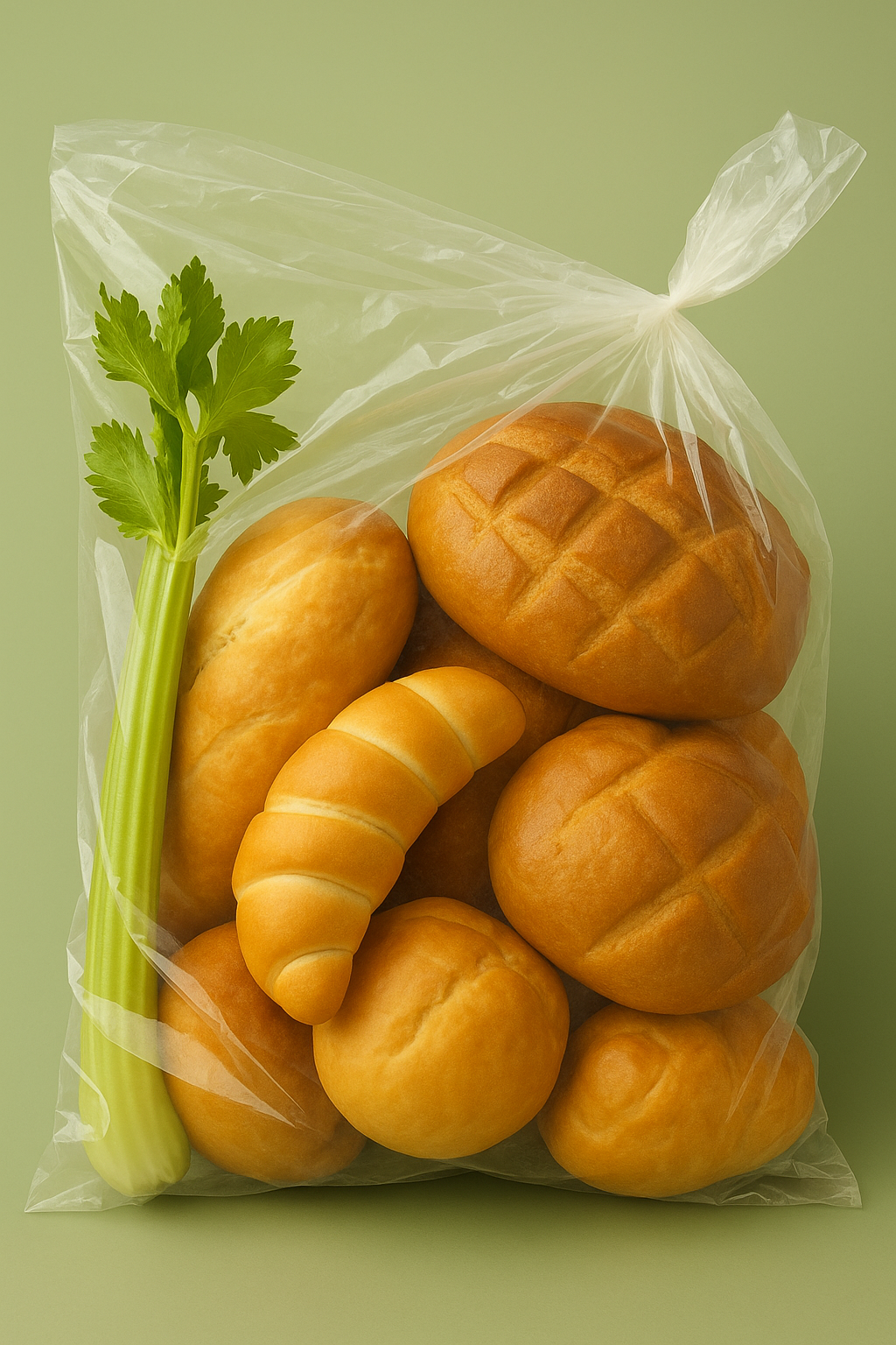 Sellerie im Beutel mit Brot: ein einfacher Trick, den nur wenige kennen, aber der überraschend gut funktioniert