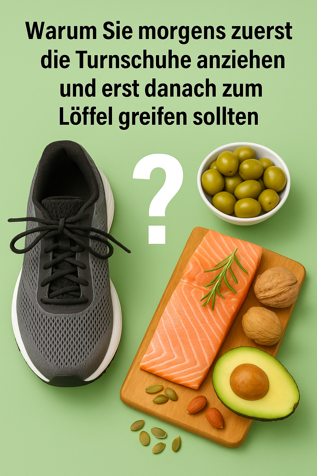 Warum Sie morgens zuerst die Turnschuhe anziehen und erst danach zum Löffel greifen sollten
