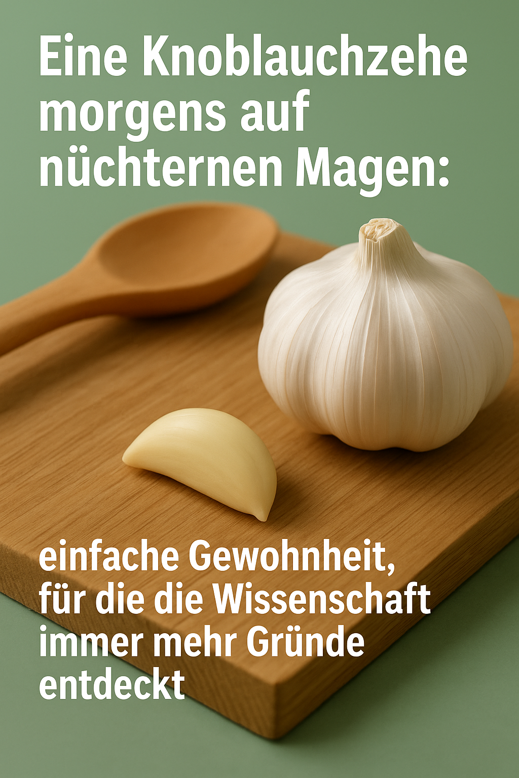 Eine Knoblauchzehe morgens auf nüchternen Magen: einfache Gewohnheit, für die die Wissenschaft immer mehr Gründe entdeckt