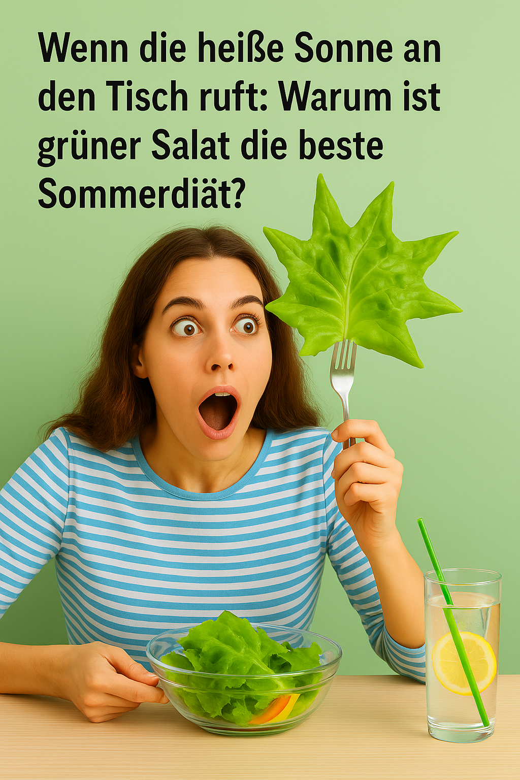 Wenn die heiße Sonne an den Tisch ruft: Warum ist grüner Salat die beste Sommerdiät?