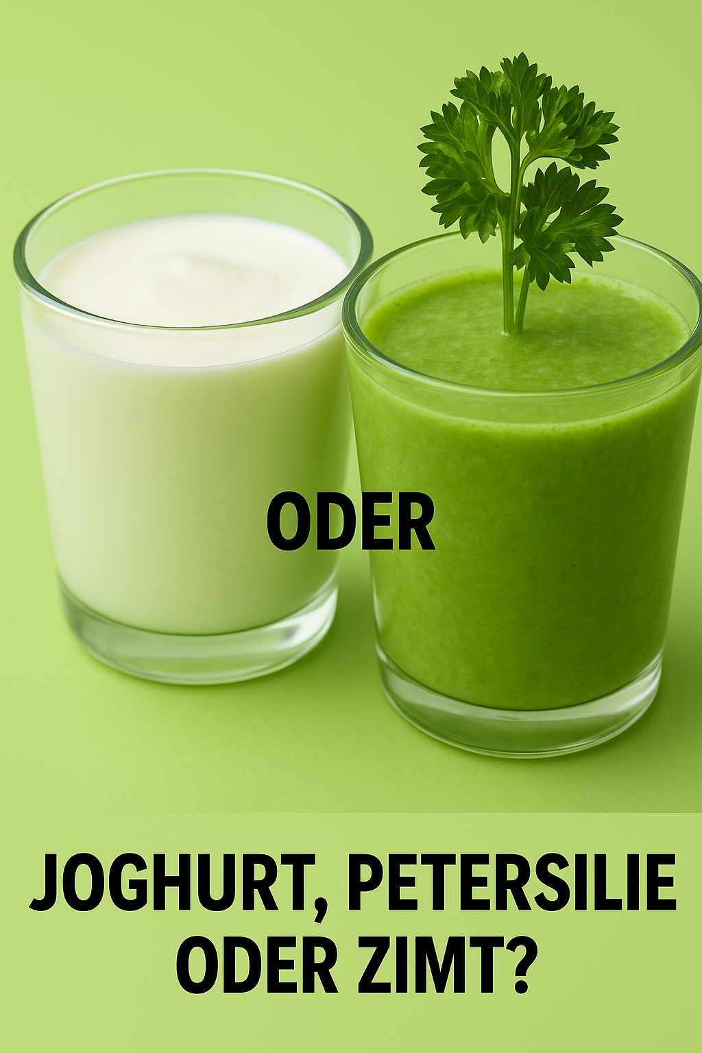 Joghurt, Petersilie und Zimt: Ein einfaches Getränk, das für die Verdauung sorgt