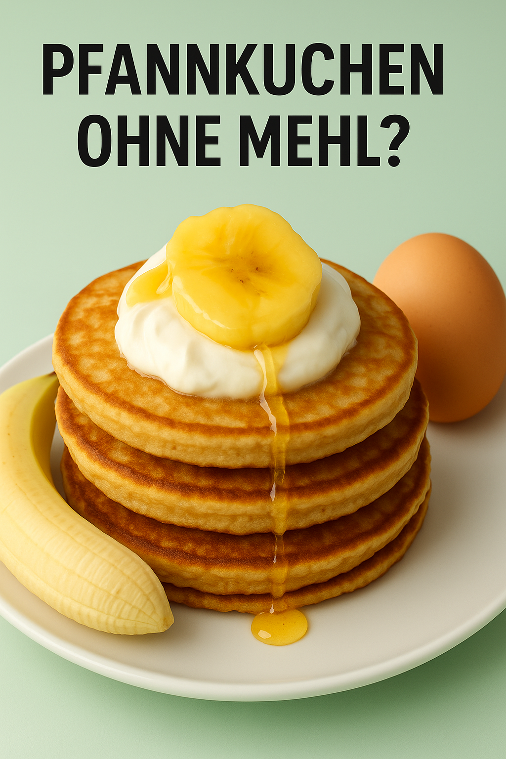 Pfannkuchen ohne Mehl? Mit Banane und Eiern ... Und sie sind sogar gesund!
