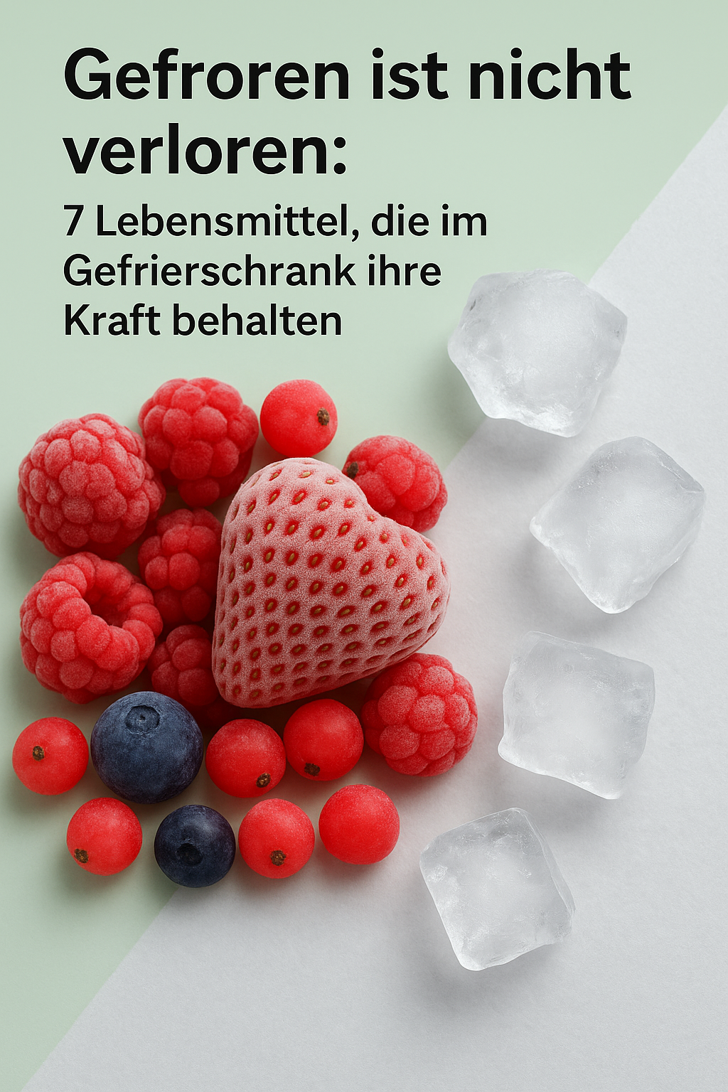 Gefroren ist nicht verloren: 7 Lebensmittel, die im Gefrierschrank ihre Kraft behalten