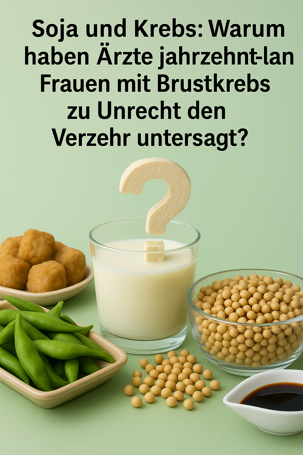 Soja und Krebs: Warum haben Ärzte jahrzehntelang Frauen mit Brustkrebs zu Unrecht den Verzehr untersagt?