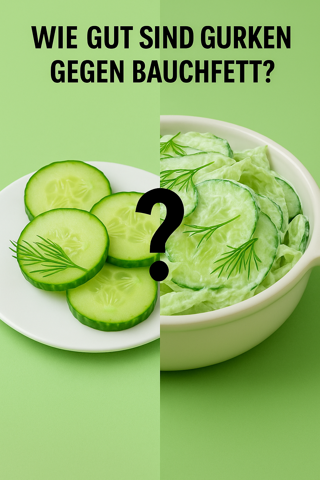 Wie gut sind Gurken gegen Bauchfett?