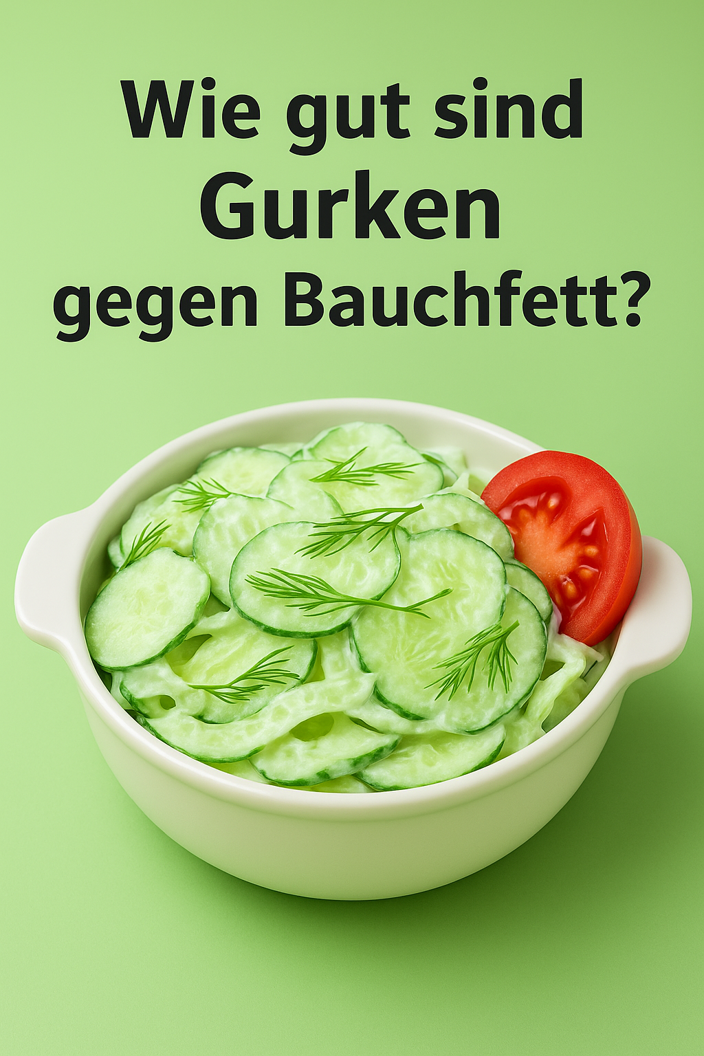 Wie gut sind Gurken gegen Bauchfett?