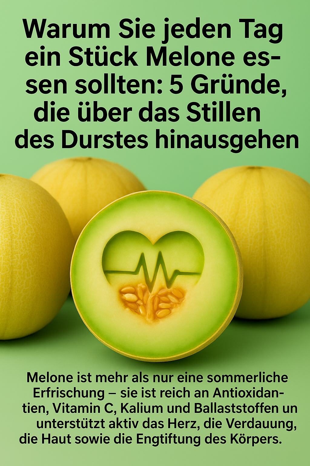 Warum Sie jeden Tag ein Stück Melone essen sollten: 5 Gründe, die über das Stillen des Durstes hinausgehen
