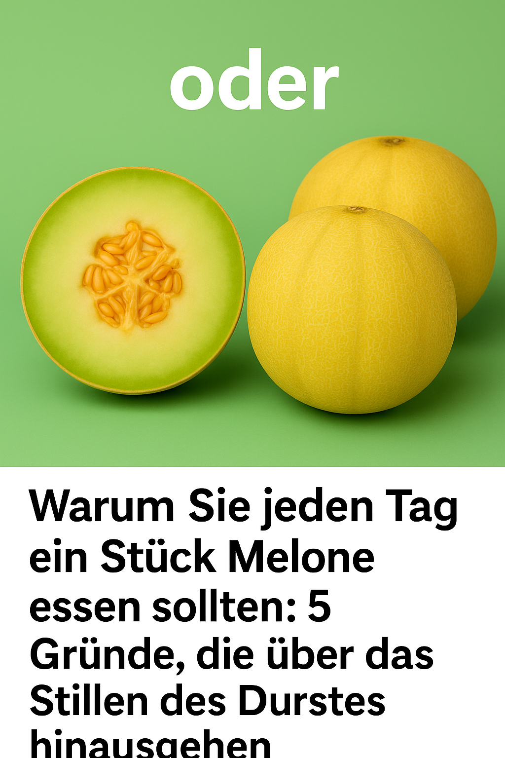 Warum Sie jeden Tag ein Stück Melone essen sollten: 5 Gründe, die über das Stillen des Durstes hinausgehen
