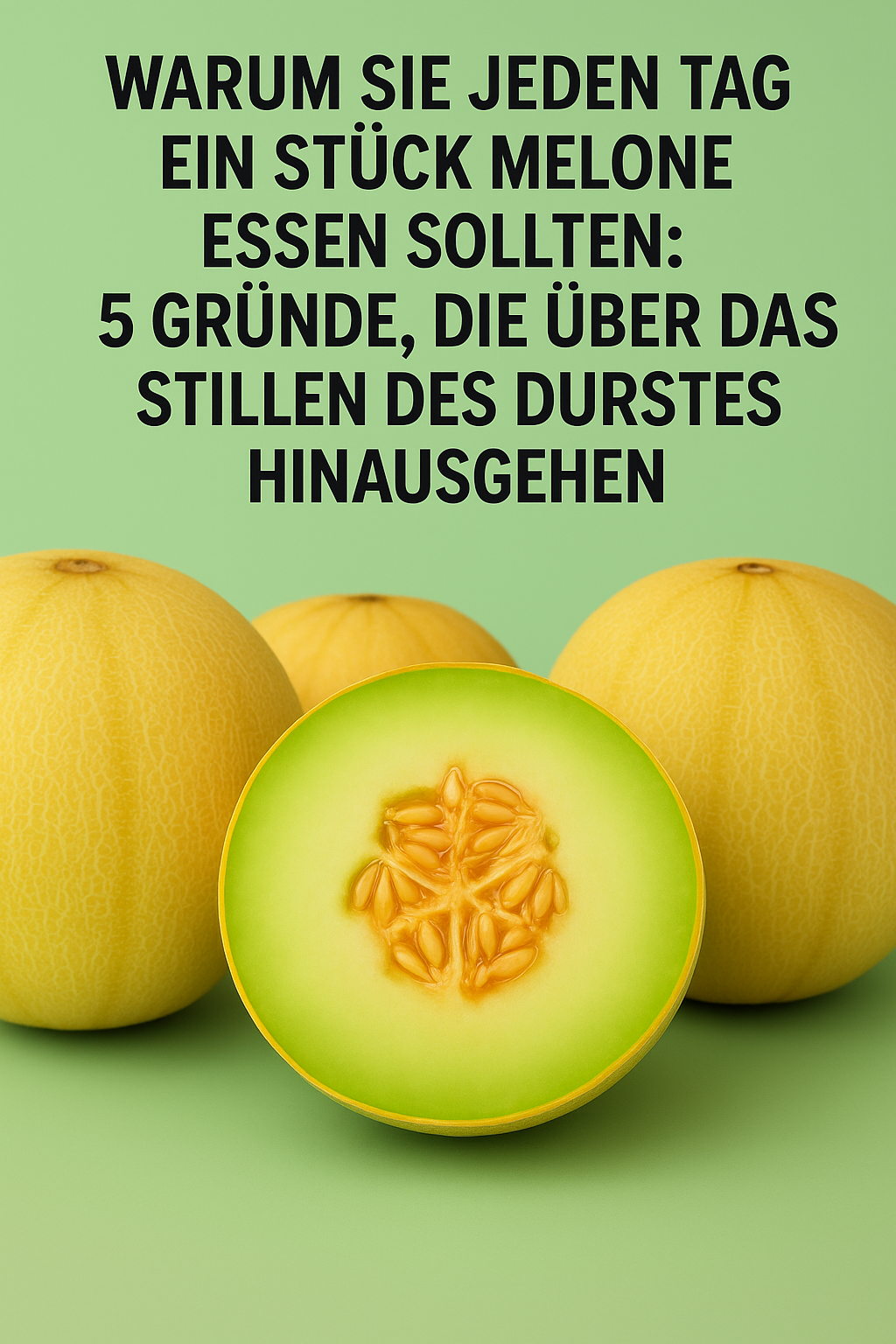 Warum Sie jeden Tag ein Stück Melone essen sollten: 5 Gründe, die über das Stillen des Durstes hinausgehen