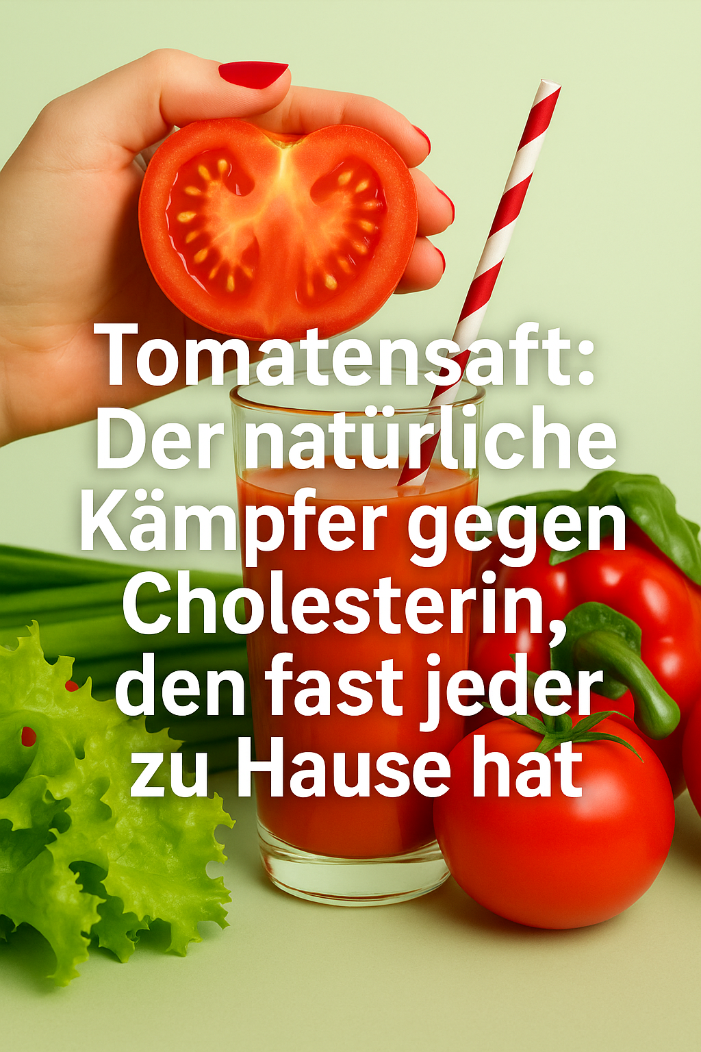 Tomatensaft: Der natürliche Kämpfer gegen Cholesterin, den fast jeder zu Hause hat
