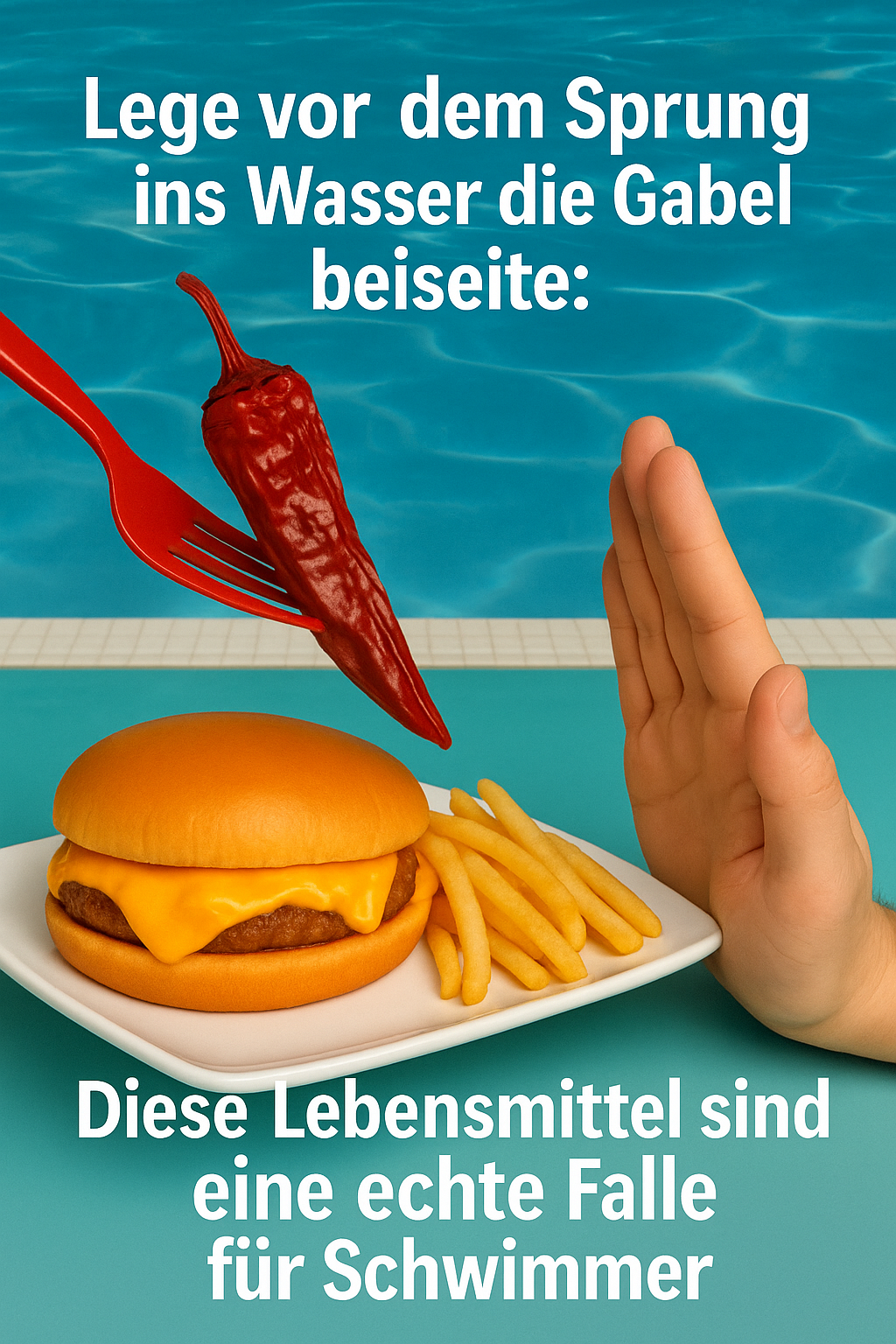Lege vor dem Sprung ins Wasser die Gabel beiseite: Diese Lebensmittel sind eine echte Falle für Schwimmer