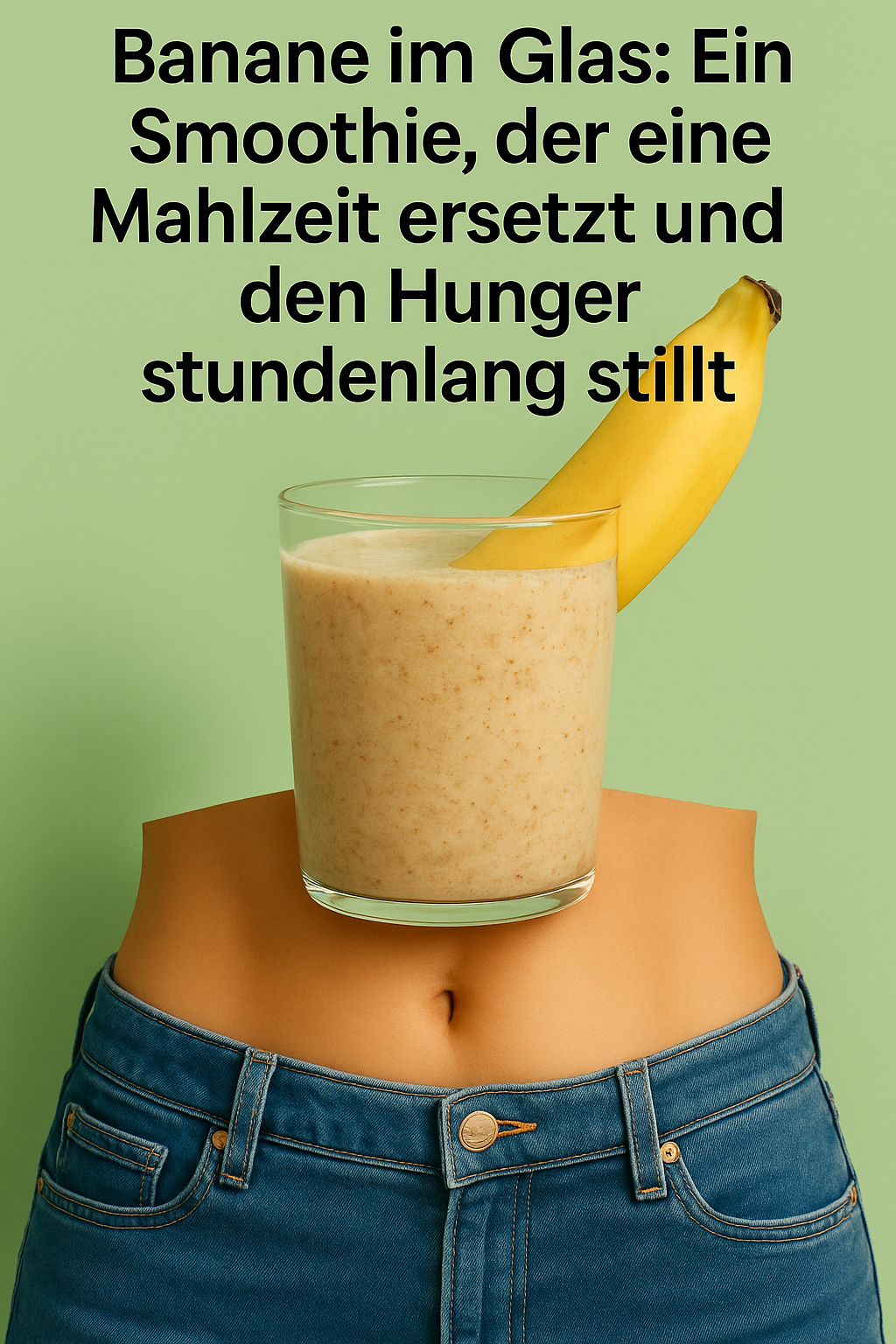 Banane im Glas: Ein Smoothie, der eine Mahlzeit ersetzt und den Hunger stundenlang stillt