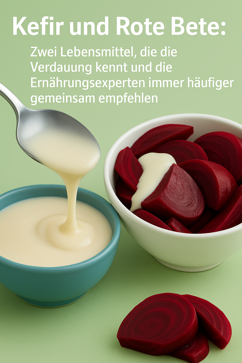 Kefir und Rote Bete: Zwei Lebensmittel, die die Verdauung kennt und die Ernährungsexperten immer häufiger gemeinsam empfehlen
