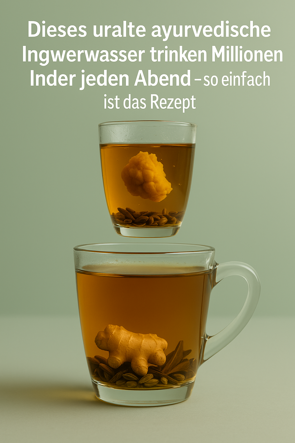 Dieses uralte ayurvedische Ingwerwasser trinken Millionen Inder jeden Abend – so einfach ist das Rezept