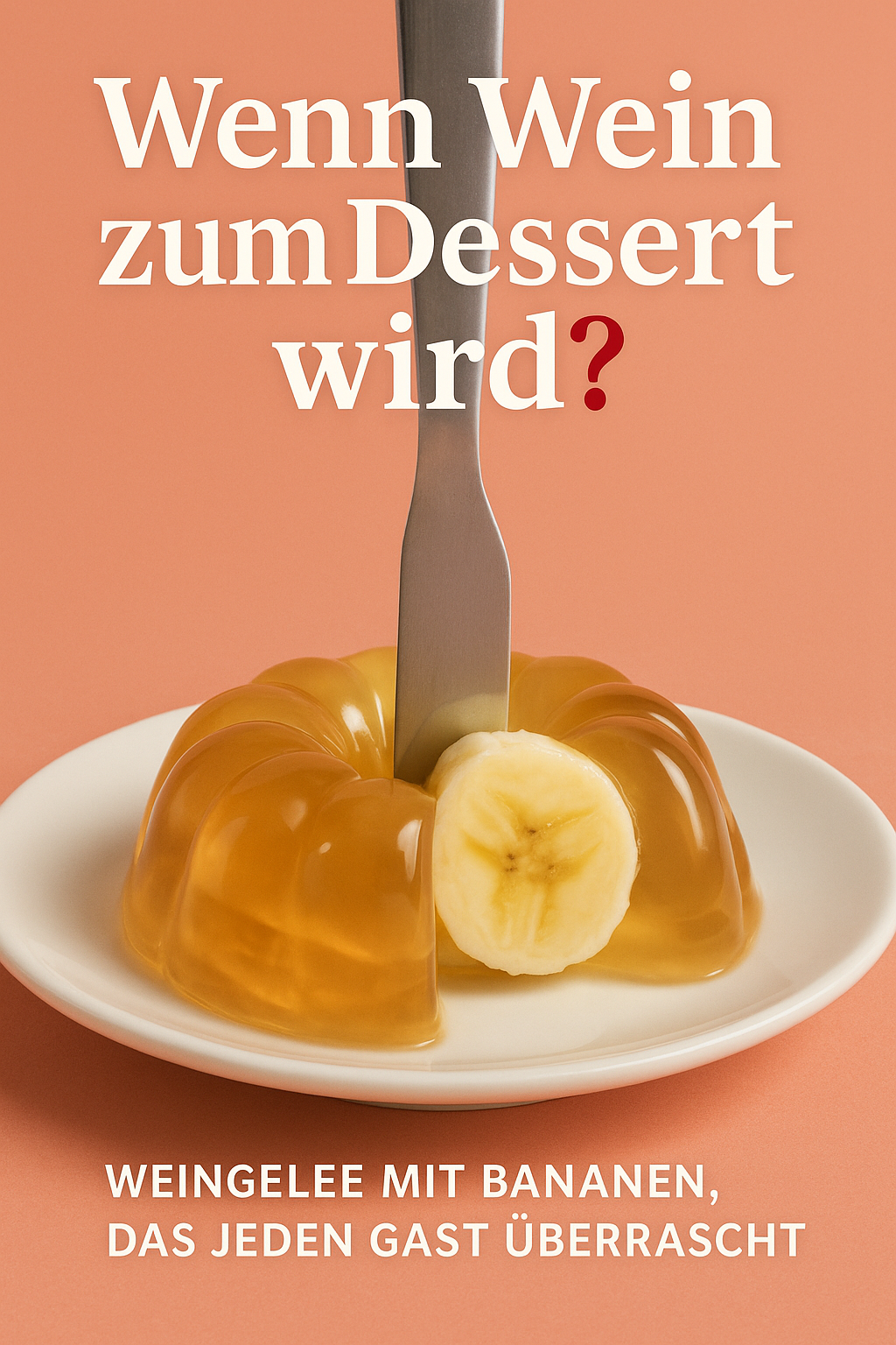 Wenn Wein zum Dessert wird: Weingelee mit Bananen, das jeden Gast überrascht