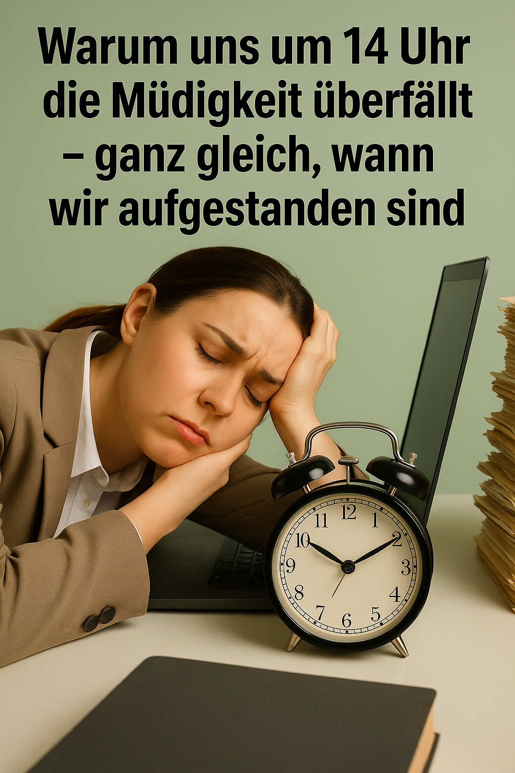 >Warum uns um 14 Uhr die Müdigkeit überfällt – ganz gleich, wann wir aufgestanden sind