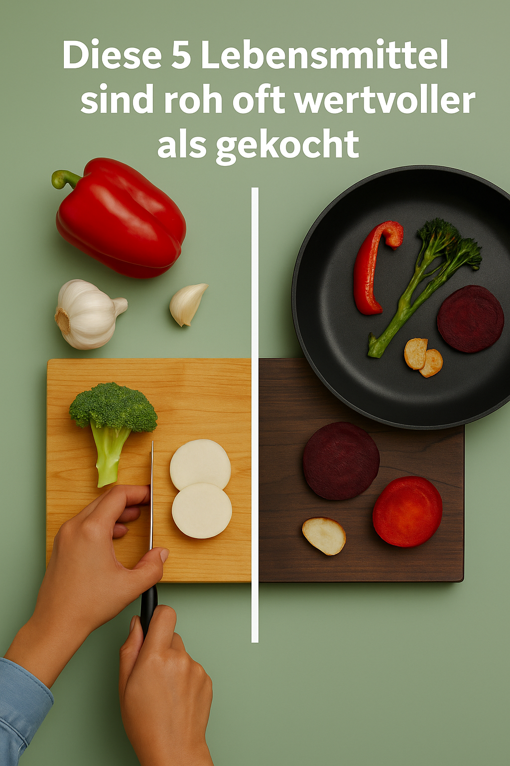 Diese 5 Lebensmittel sind roh oft wertvoller als gekocht