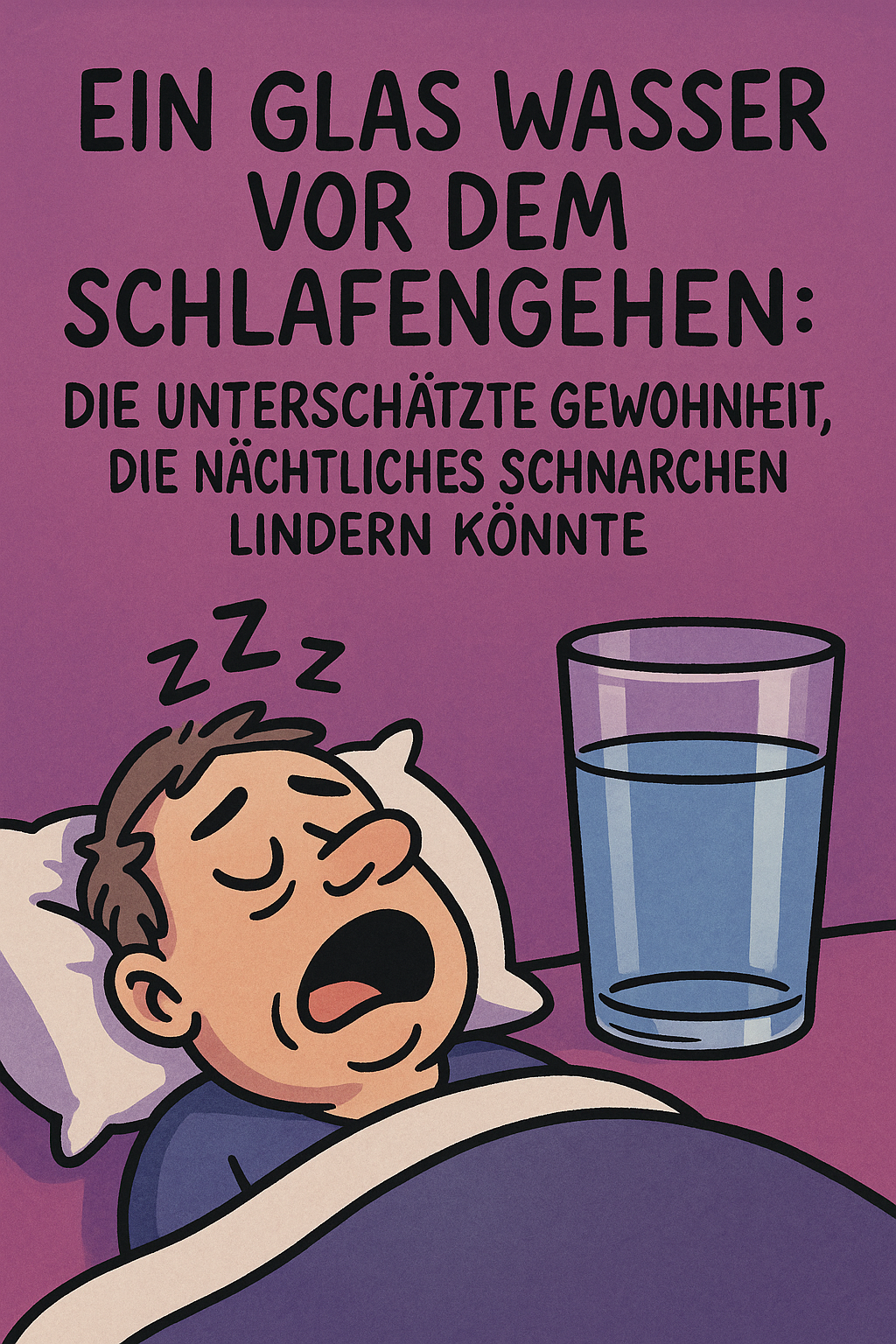 Ein Glas Wasser vor dem Schlafengehen: Die unterschätzte Gewohnheit, die nächtliches Schnarchen lindern könnte