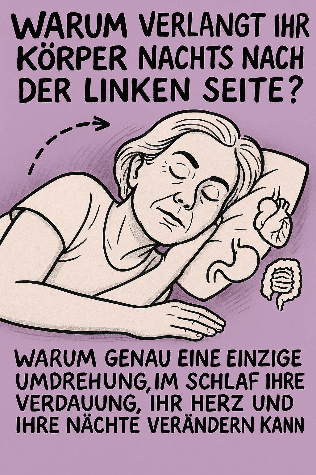 Warum verlangt Ihr Körper nachts nach der linken Seite?