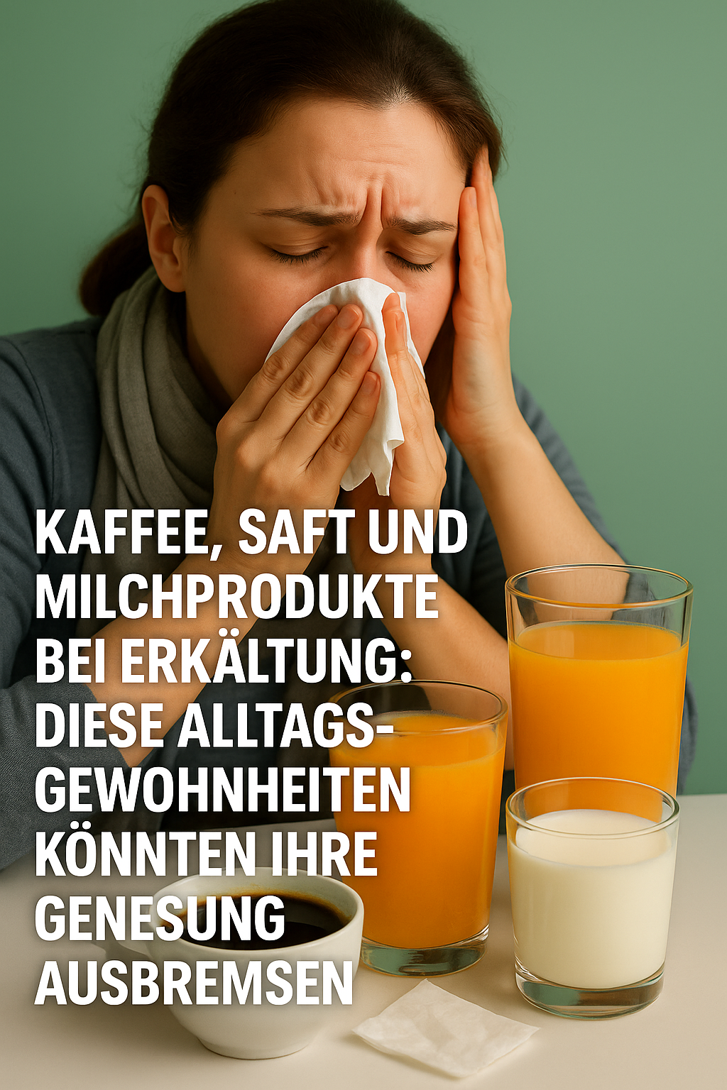 Kaffee, Saft und Milchprodukte bei Erkältung: Diese Alltagsgewohnheiten könnten Ihre Genesung ausbremsen