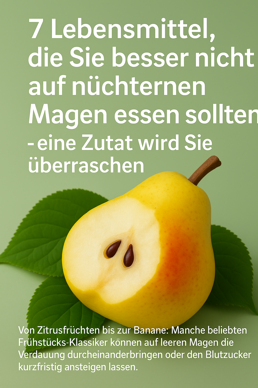 7 Lebensmittel, die Sie besser nicht auf nüchternen Magen essen sollten – eine Zutat wird Sie überraschen