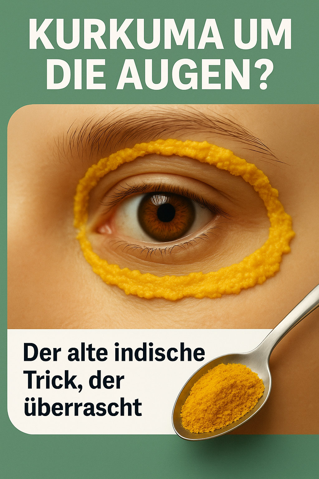 Kurkuma um die Augen? Der alte indische Trick, der überrascht